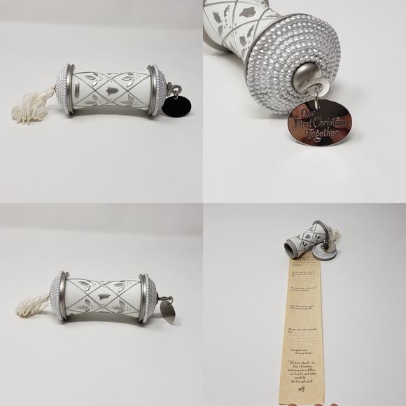 2000 Hallmark Our First Christmas Together Handcrafted Keepsake Holiday Ornament - Picture 7 of 9